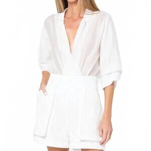 NEW JUST BEE QUEEN marceline bodysuit in ecru